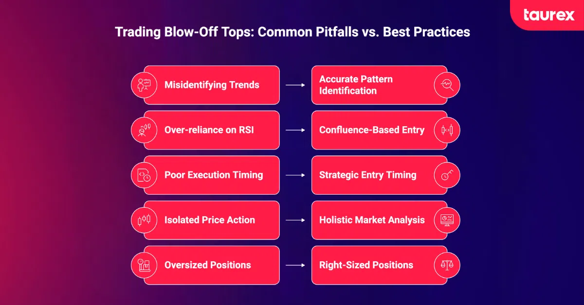 common mistakes with trading blow-off tops